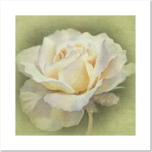 Vicorian Roses Neck Gator Single White Rose Posters and Art